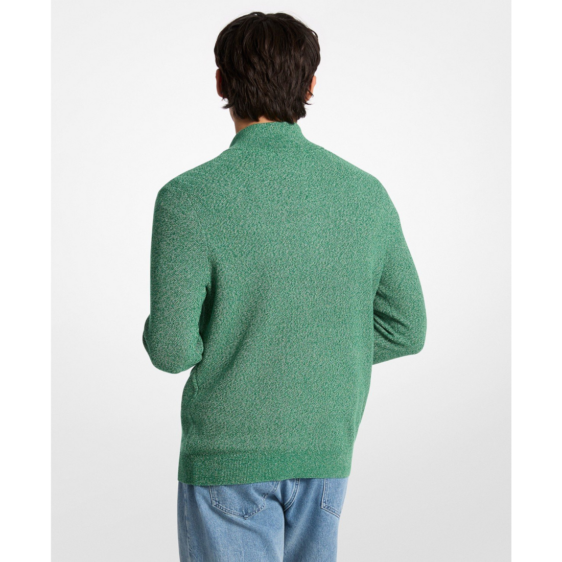 'Mouline Texture Quarter-Zip Sweater' für Herren