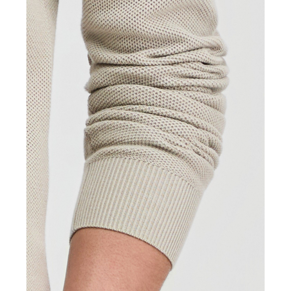 'Mouline Texture Quarter-Zip Sweater' für Herren