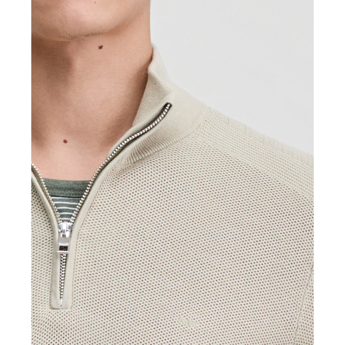'Mouline Texture Quarter-Zip Sweater' für Herren