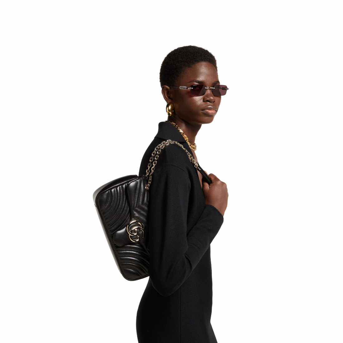 Sac à bandoulière 'GG Marmont Medium' pour Femmes