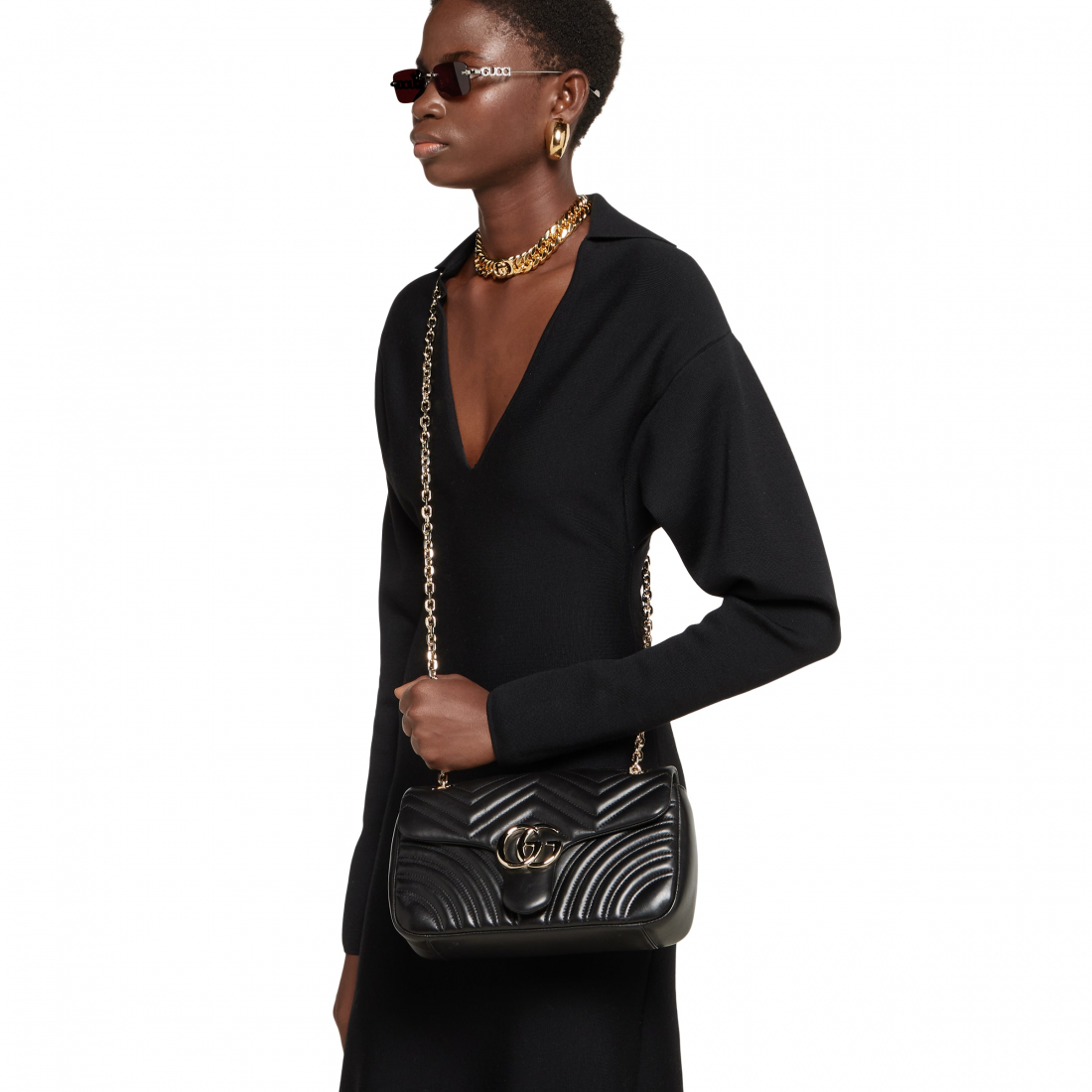 Sac à bandoulière 'GG Marmont Medium' pour Femmes