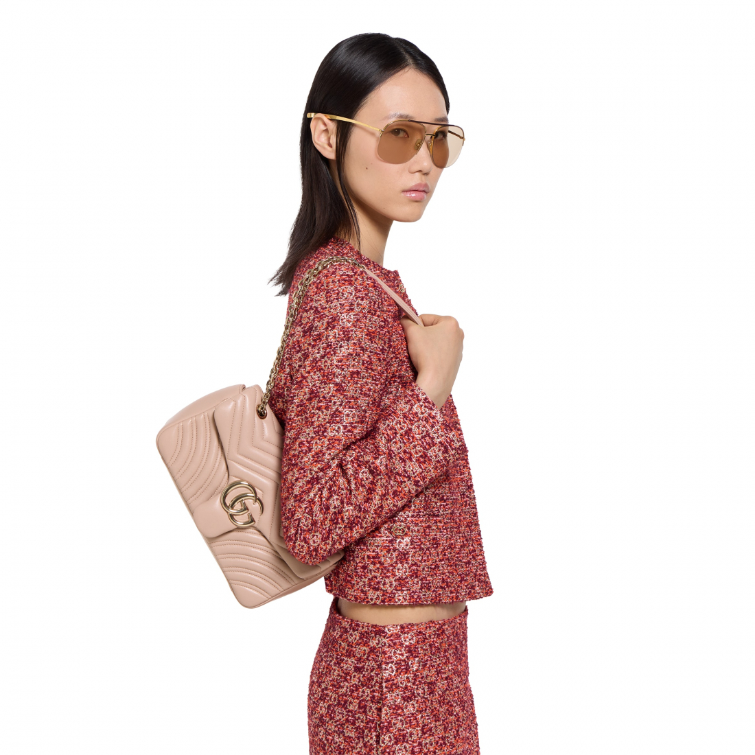 Sac à bandoulière 'GG Marmont Medium' pour Femmes