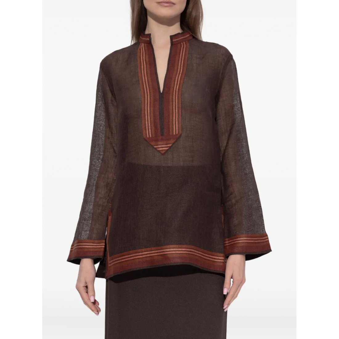 Women's 'Striped-Detail' Blouse