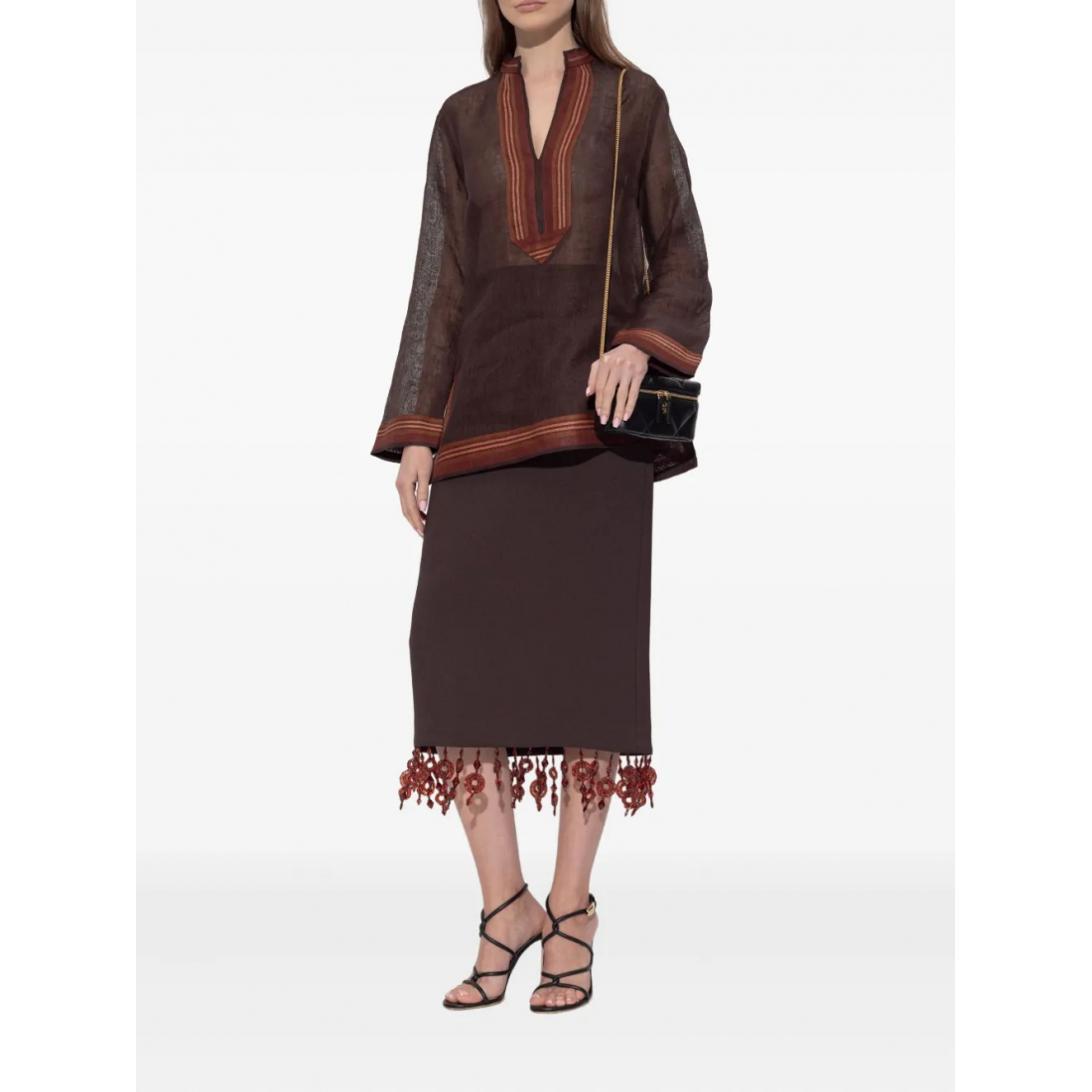 Women's 'Striped-Detail' Blouse