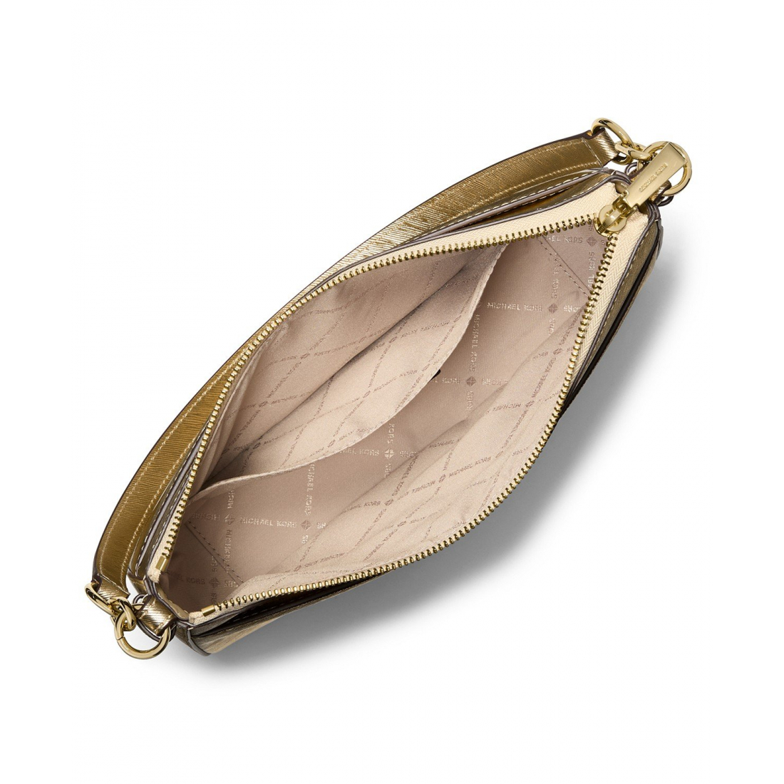 Women's 'Michael Kors Jet Set Top Zip Pouchette Crossbody Bag'