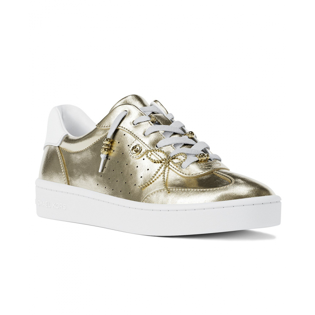 'Scotty Leather Lace-up Sneakers with Charms' pour Femmes