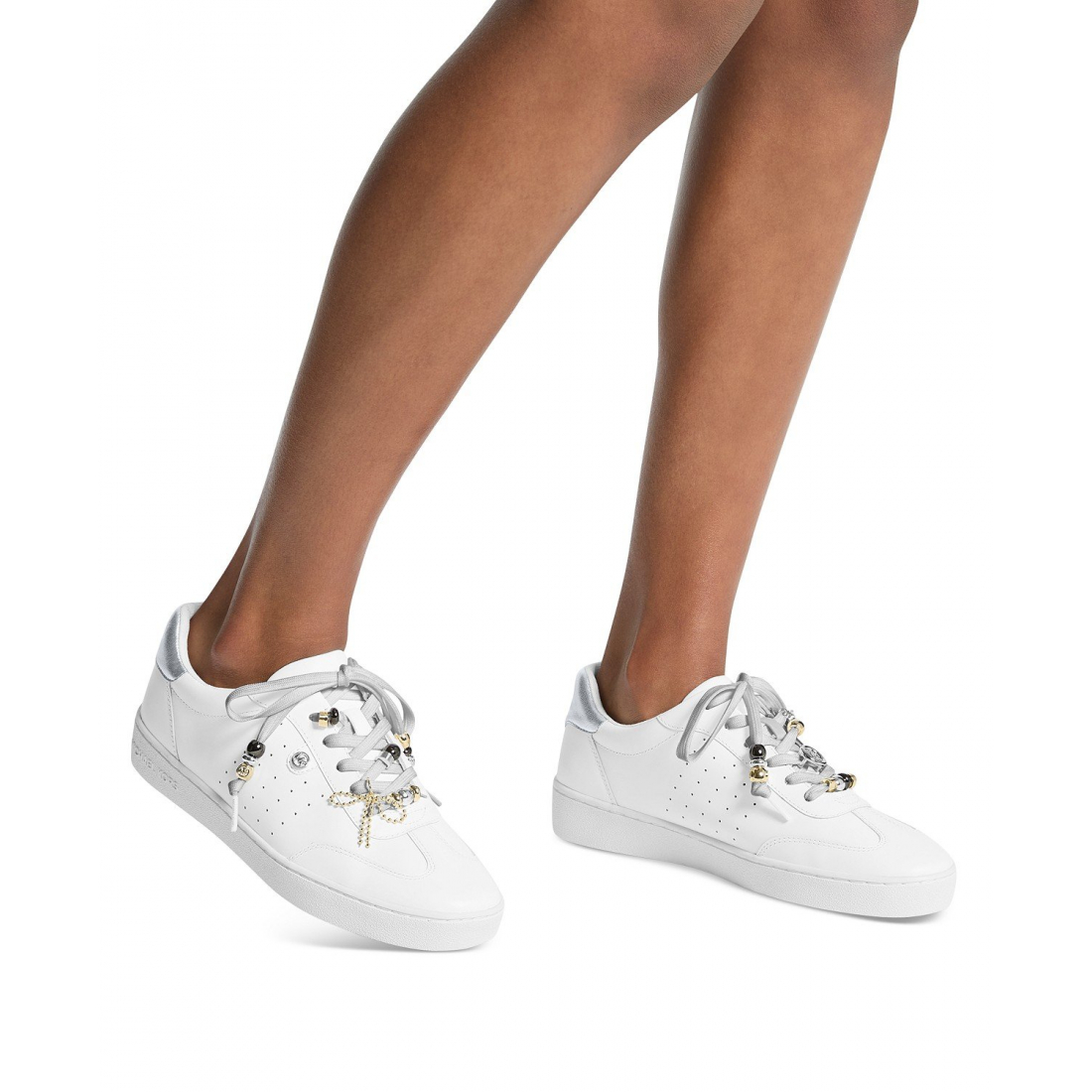 'Scotty Leather Lace-up Sneakers with Charms' pour Femmes
