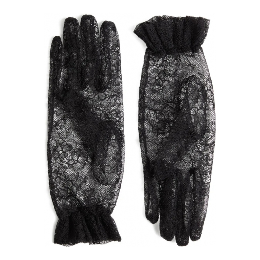 Women's 'Lace-Embellished' Gloves