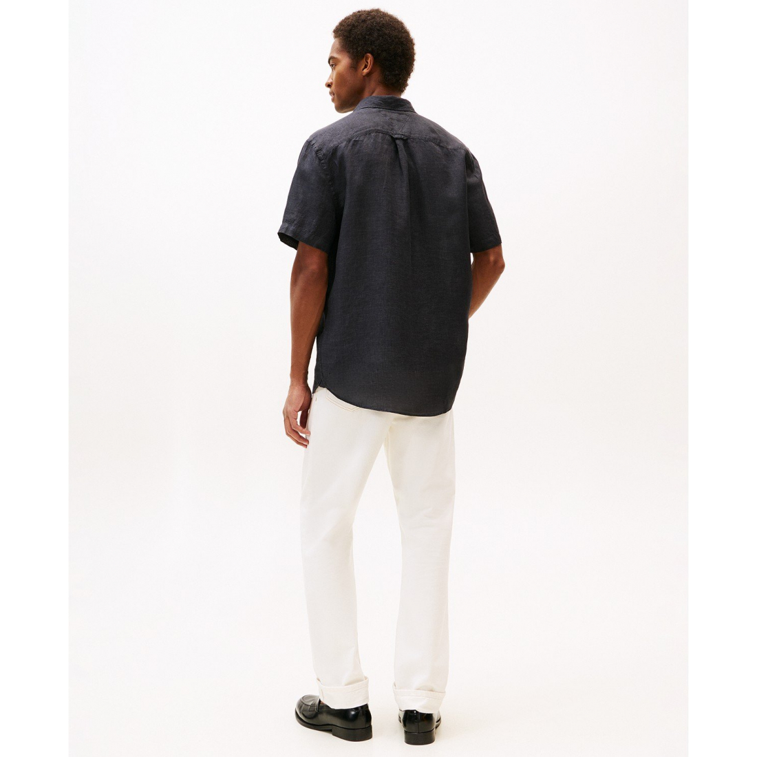 'Regular-Fit Linen Short-Sleeve Shirt' für Herren