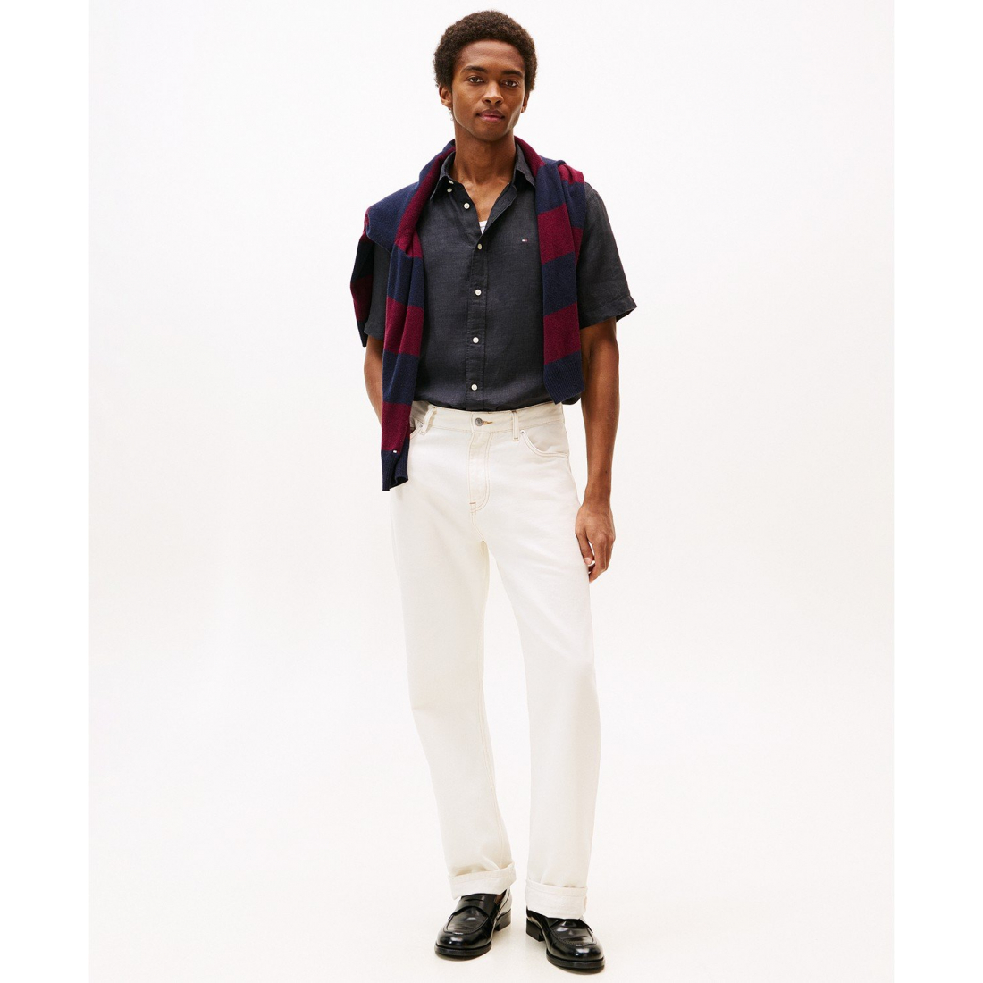 'Regular-Fit Linen Short-Sleeve Shirt' für Herren