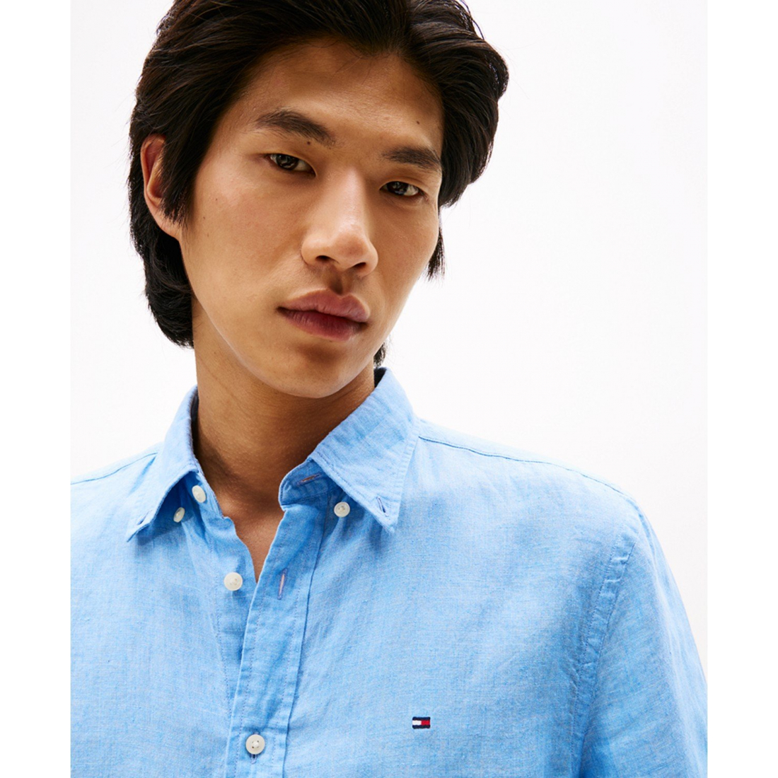 'Regular-Fit Linen Short-Sleeve Shirt' für Herren