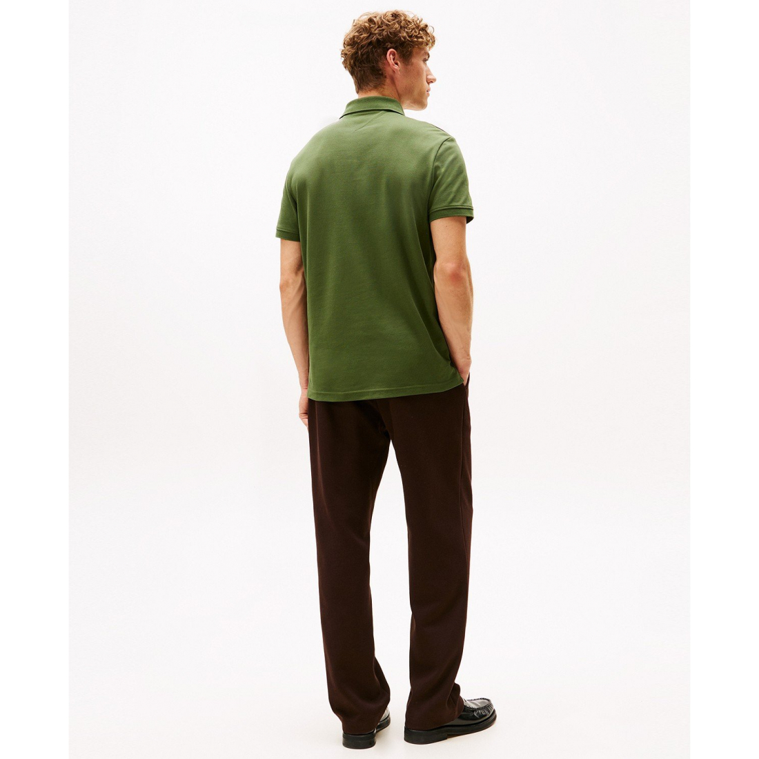 'Short Sleeve Embroidered Chest Stripe Polo Shirt' für Herren