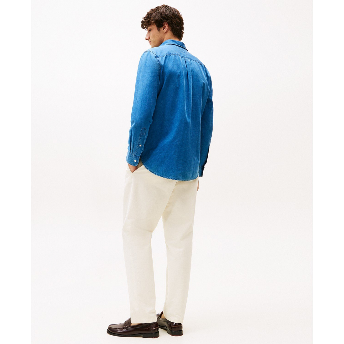 'Regular-Fit Cotton Chambray Shirt' für Herren