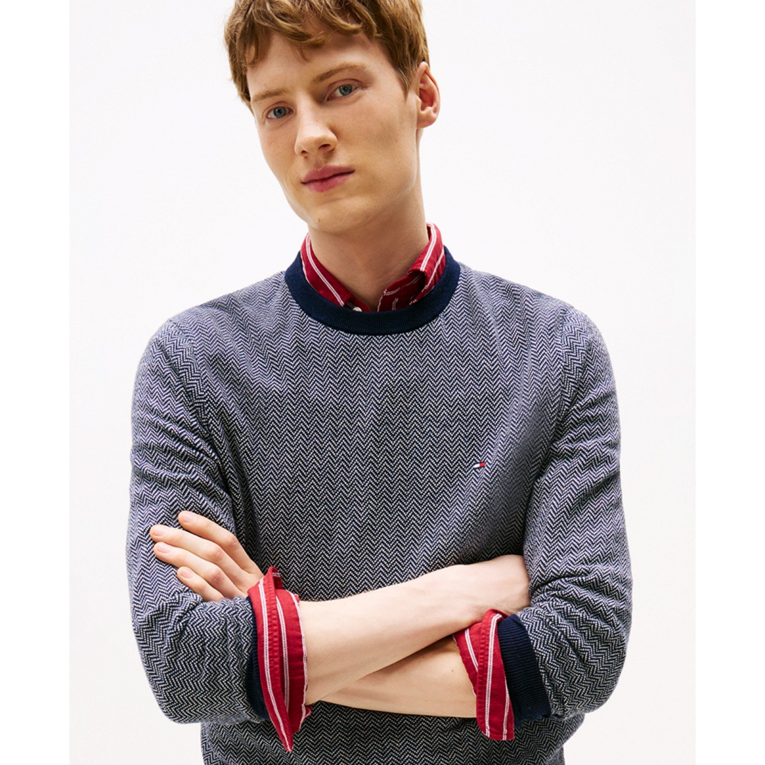 'Pima Cotton Cashmere Crew Sweater' pour Hommes