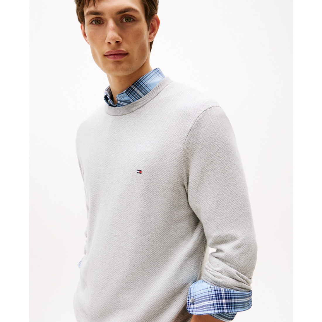 'Pima Cotton Cashmere Crew Sweater' pour Hommes