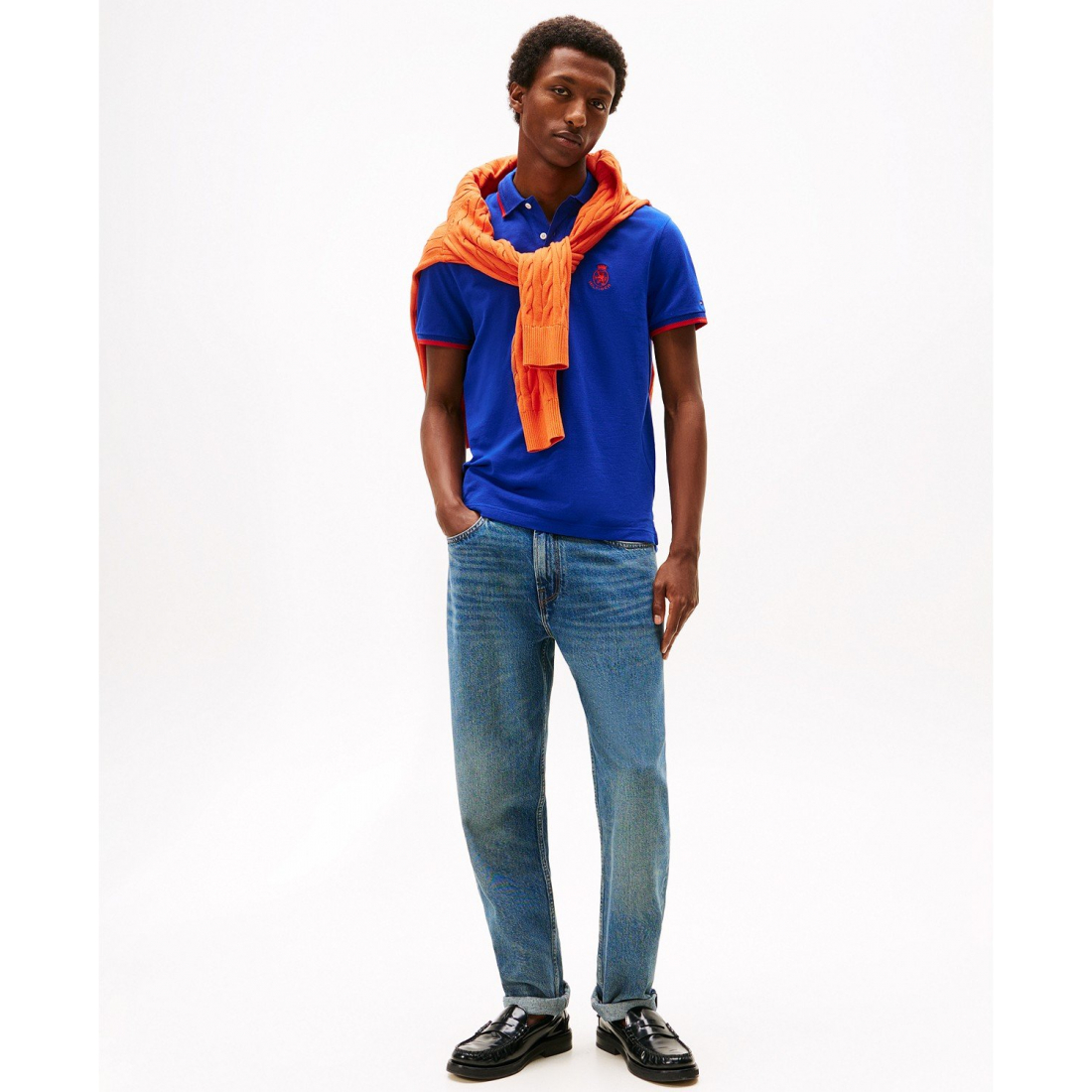 'Seasonal Embroidered Crest Regular Fit Tipped Polo Shirt' für Herren