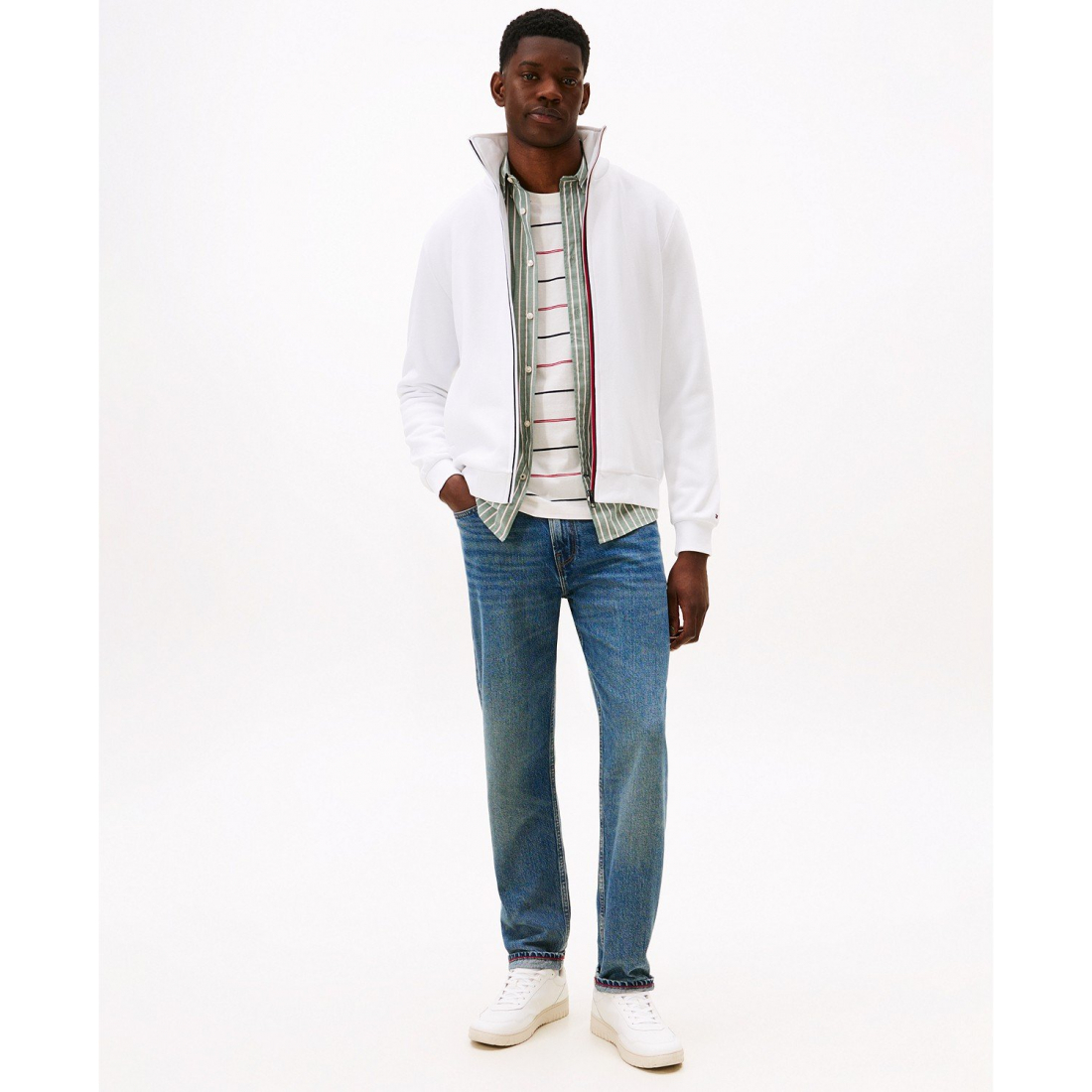 'Global Stripe Zip-Through Jacket' pour Hommes