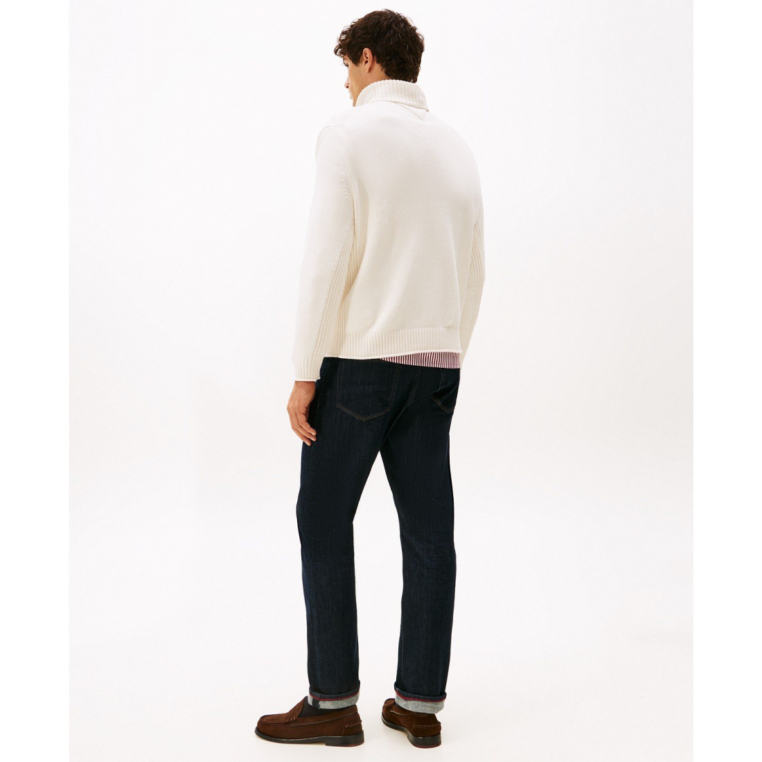 'Logo Crest Turtleneck Sweater' pour Hommes