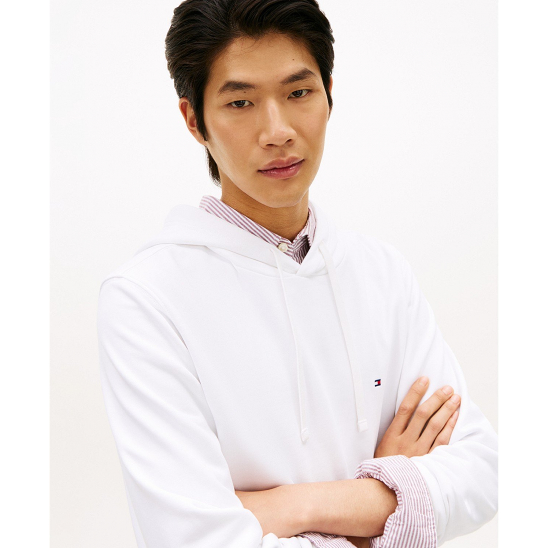 'Regular-Fit Essential Terry Hoodie' pour Hommes