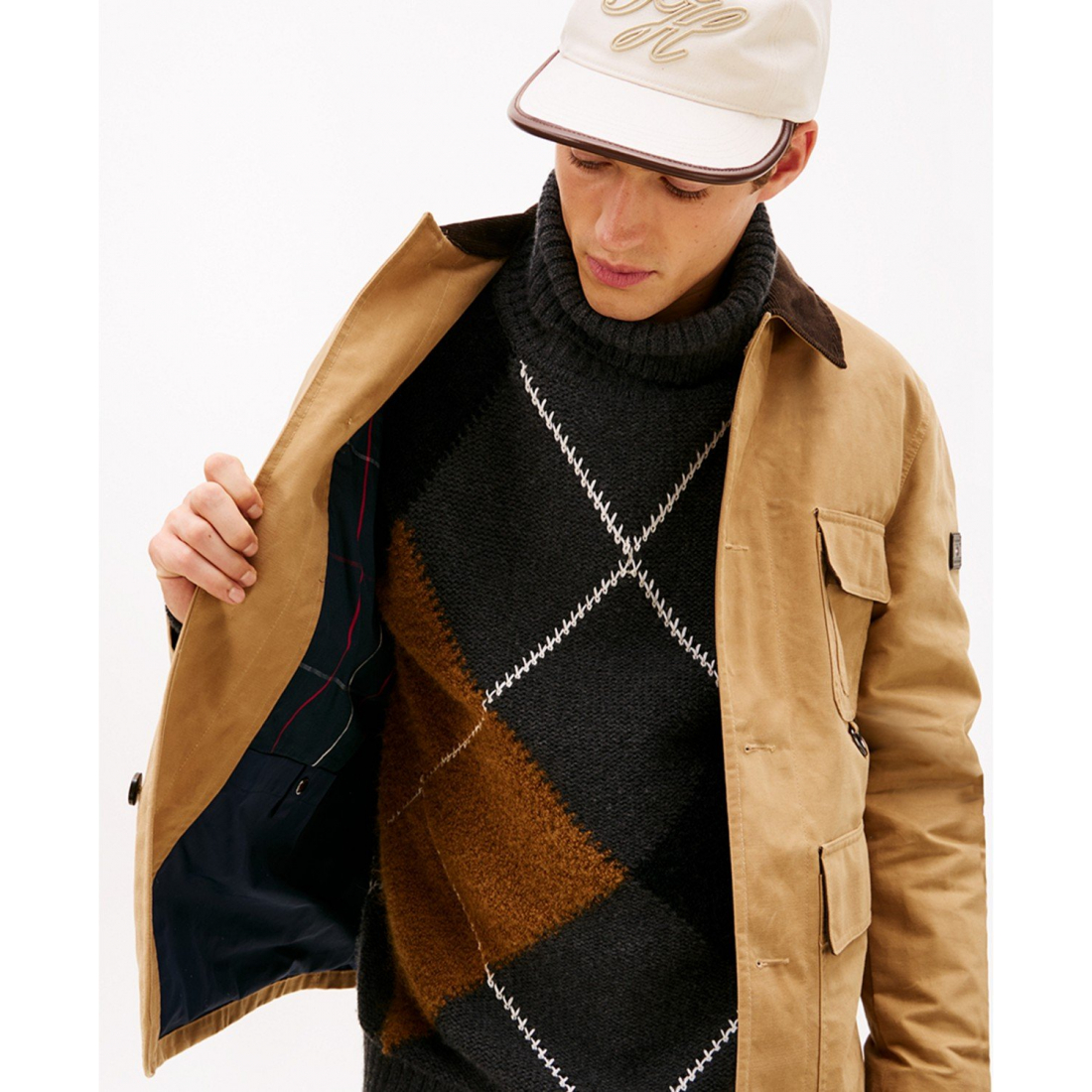 'Waxed Point Collar Barn Jacket' für Herren