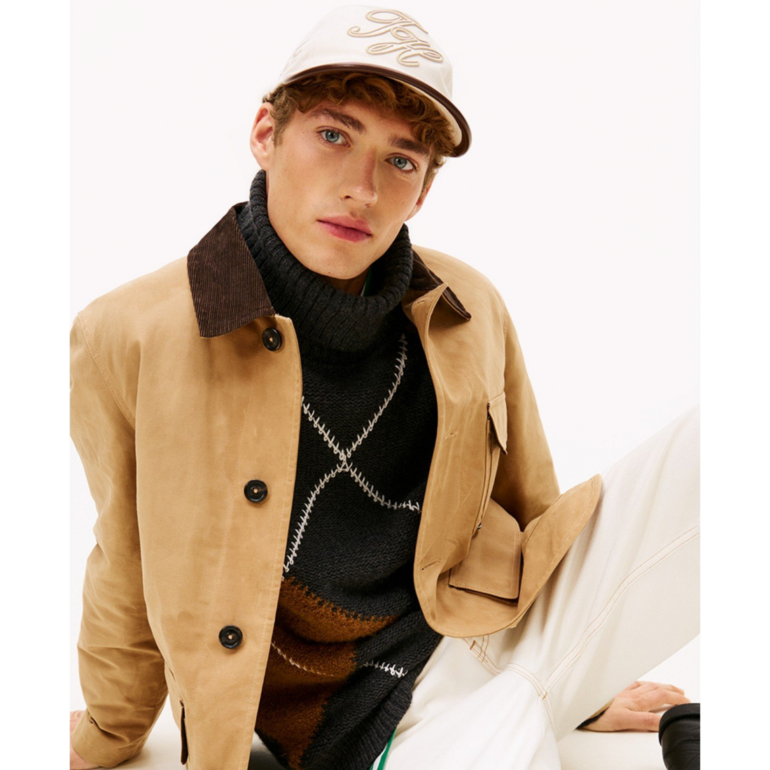 'Waxed Point Collar Barn Jacket' für Herren