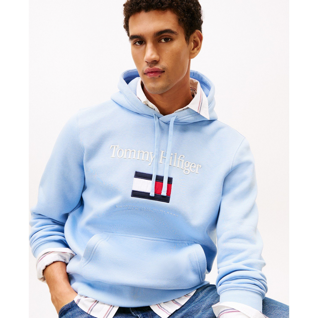 'Embroidered Flag Hoodie' für Herren