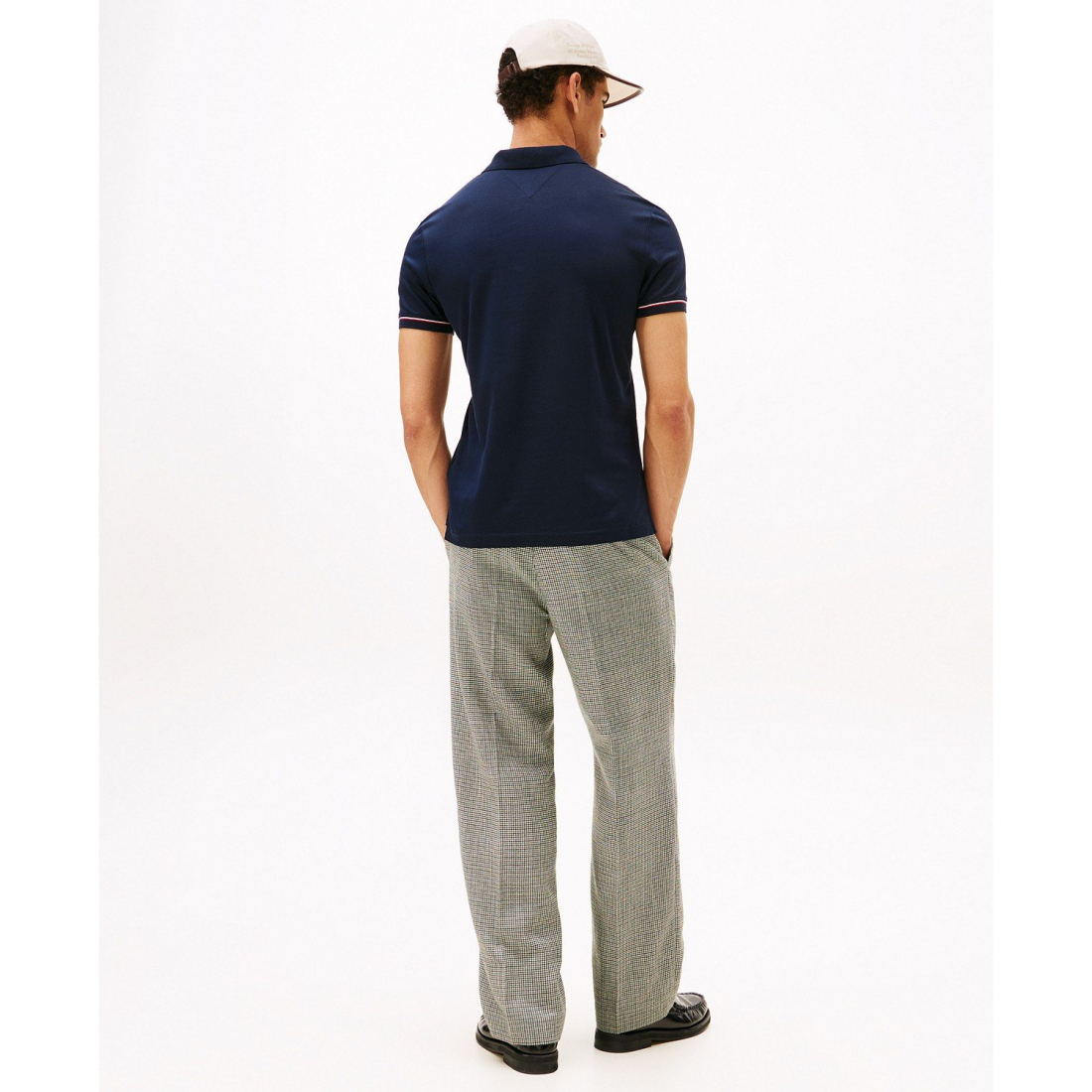 'Red, White, and Blue Cuff Slim Fit Polo' für Herren