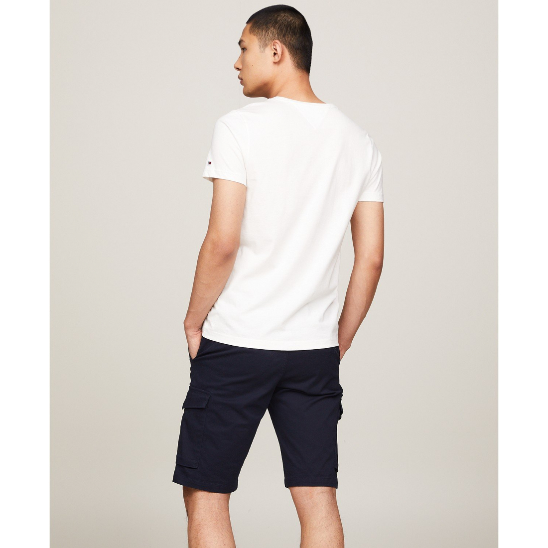 'Embroidered Logo Regular-Fit Crewneck T-Shirt' pour Hommes