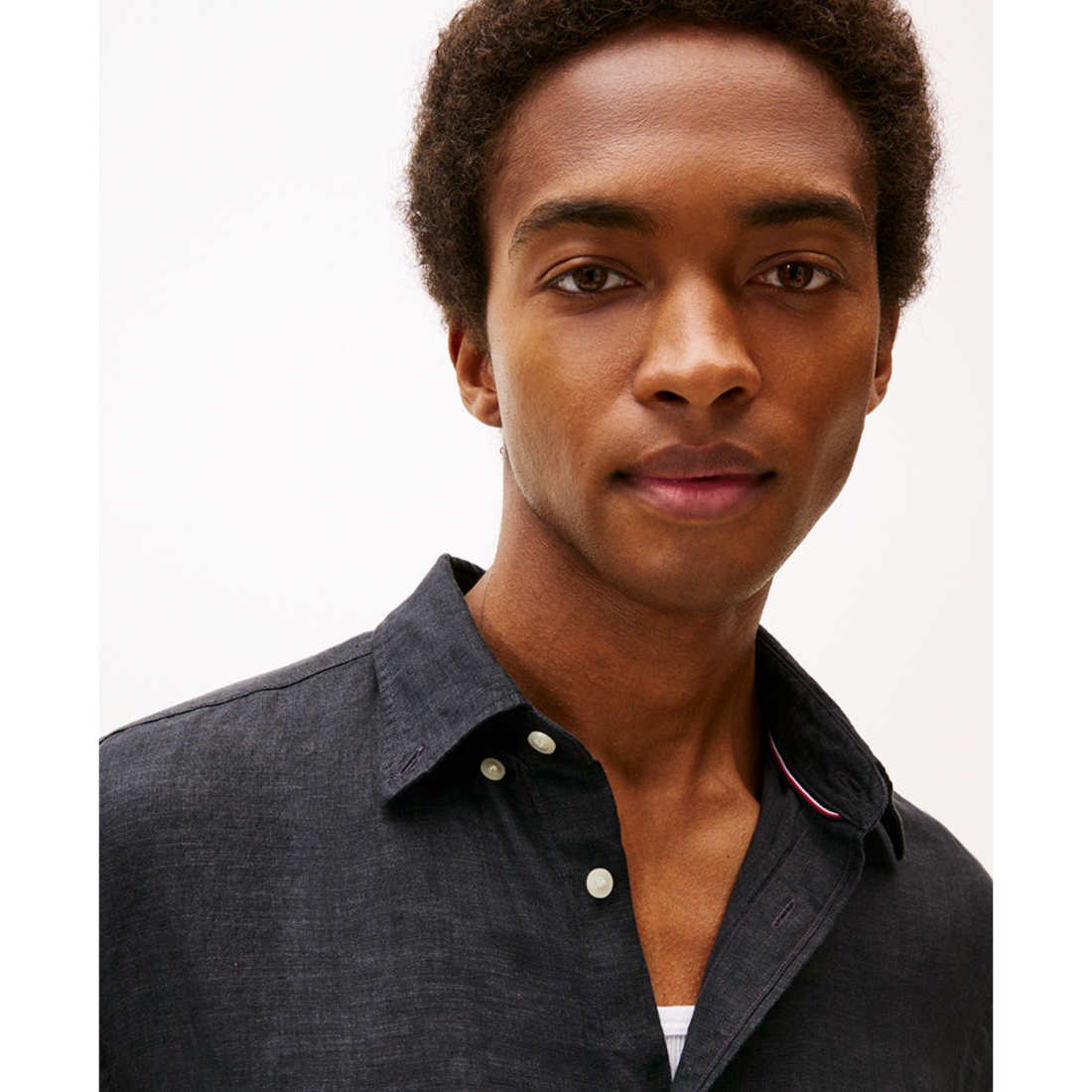 'Regular-Fit Linen Short-Sleeve Shirt' für Herren