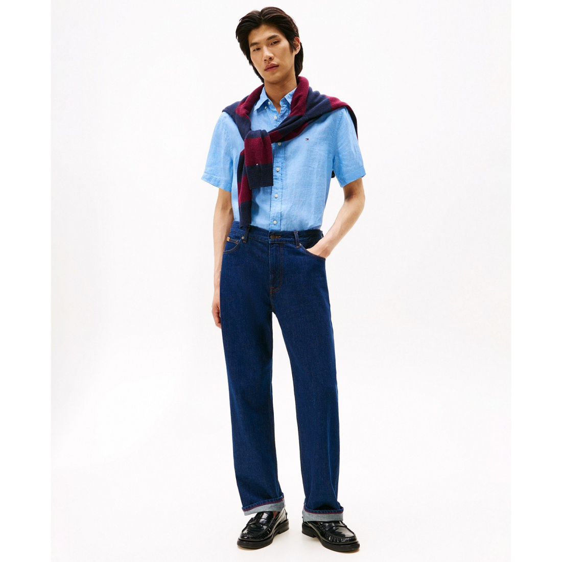 'Regular-Fit Linen Short-Sleeve Shirt' für Herren