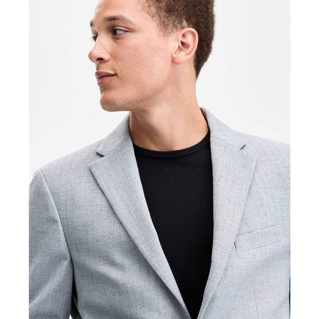 'Modern-Fit Herringbone Sport Coat' pour Hommes