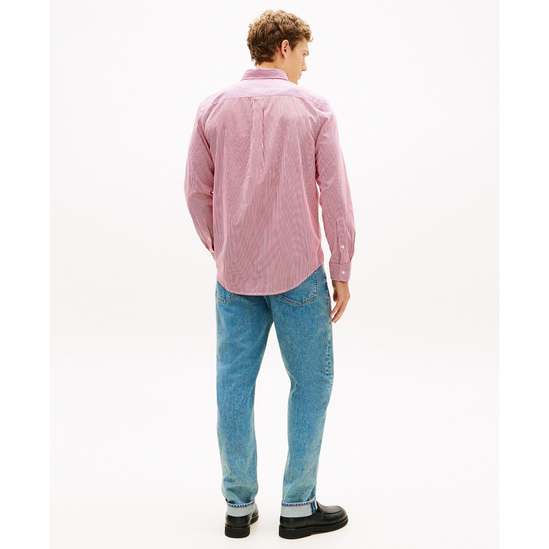 'Flex Poplin Striped Long-Sleeve Shirt' pour Hommes