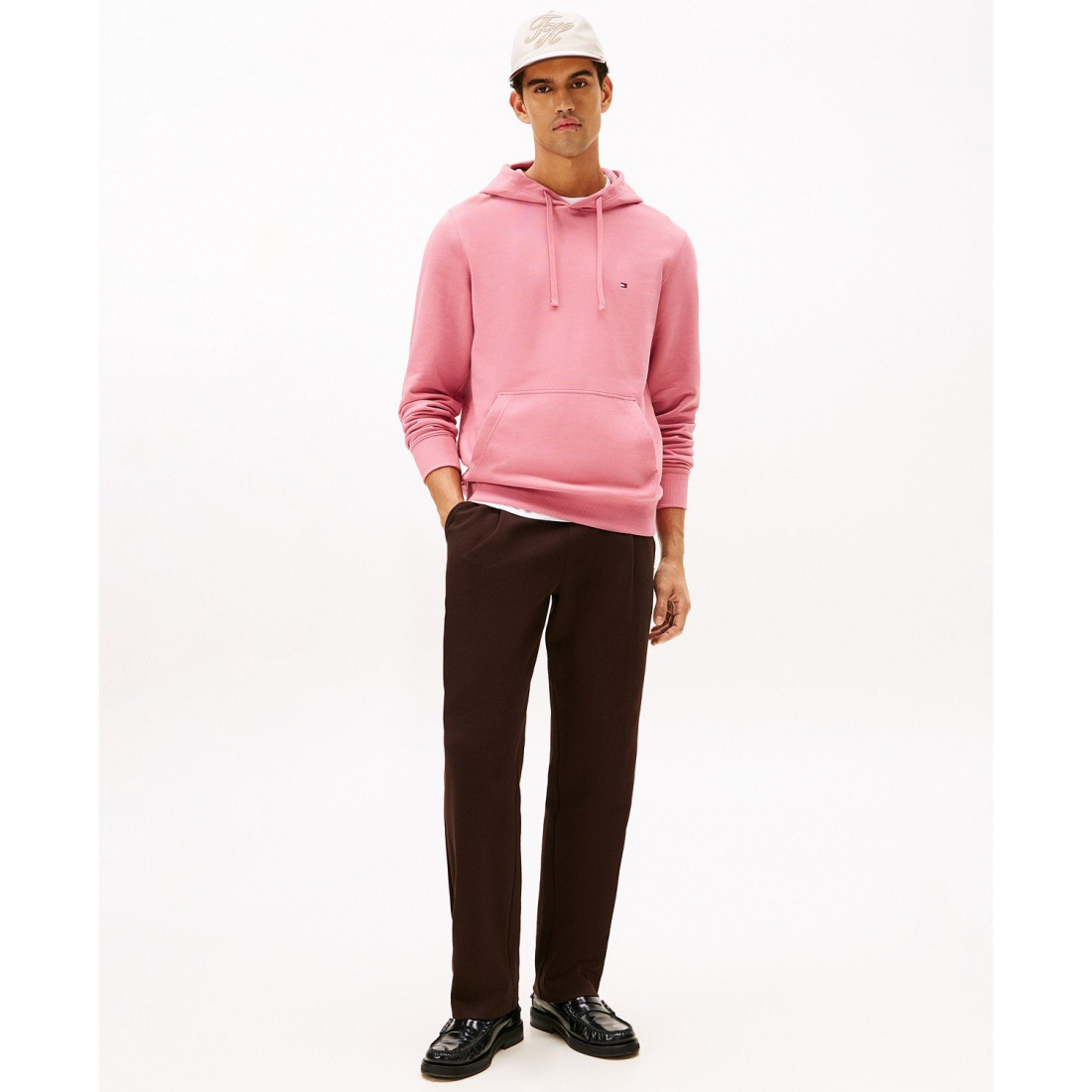 'Regular-Fit Essential Terry Hoodie' pour Hommes