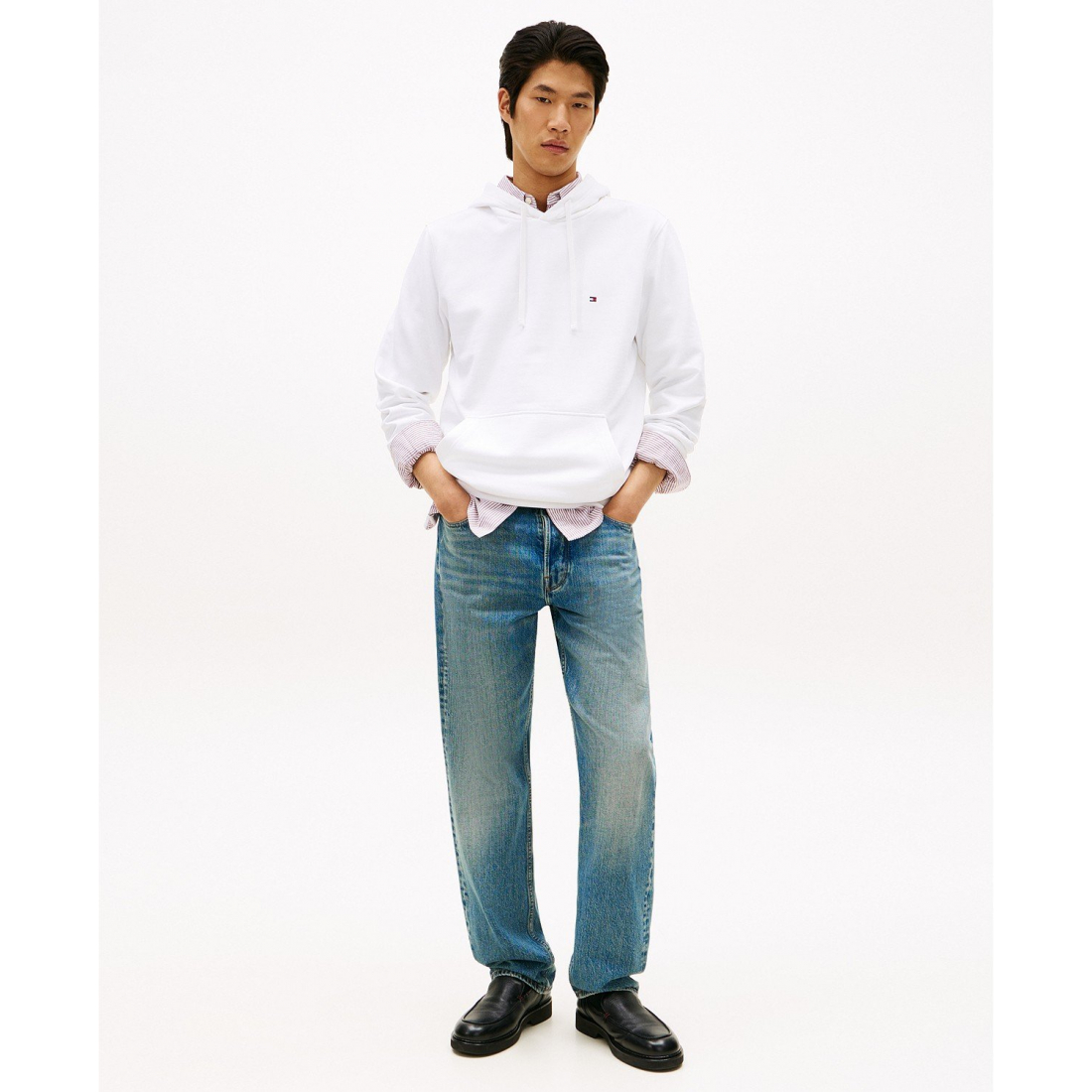 'Regular-Fit Essential Terry Hoodie' pour Hommes