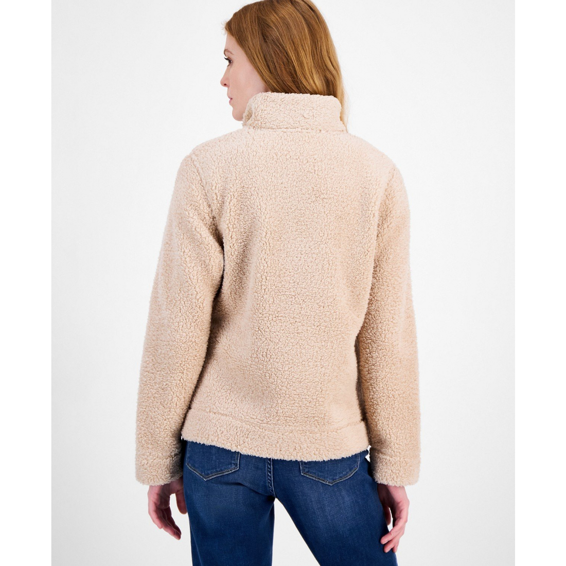 Women's 'Quarter-Zip Faux-Sherpa Jacket'