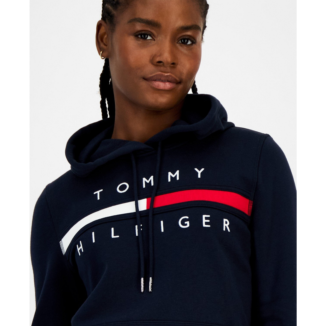 'Embroidered Logo Hooded Sweatshirt' pour Femmes