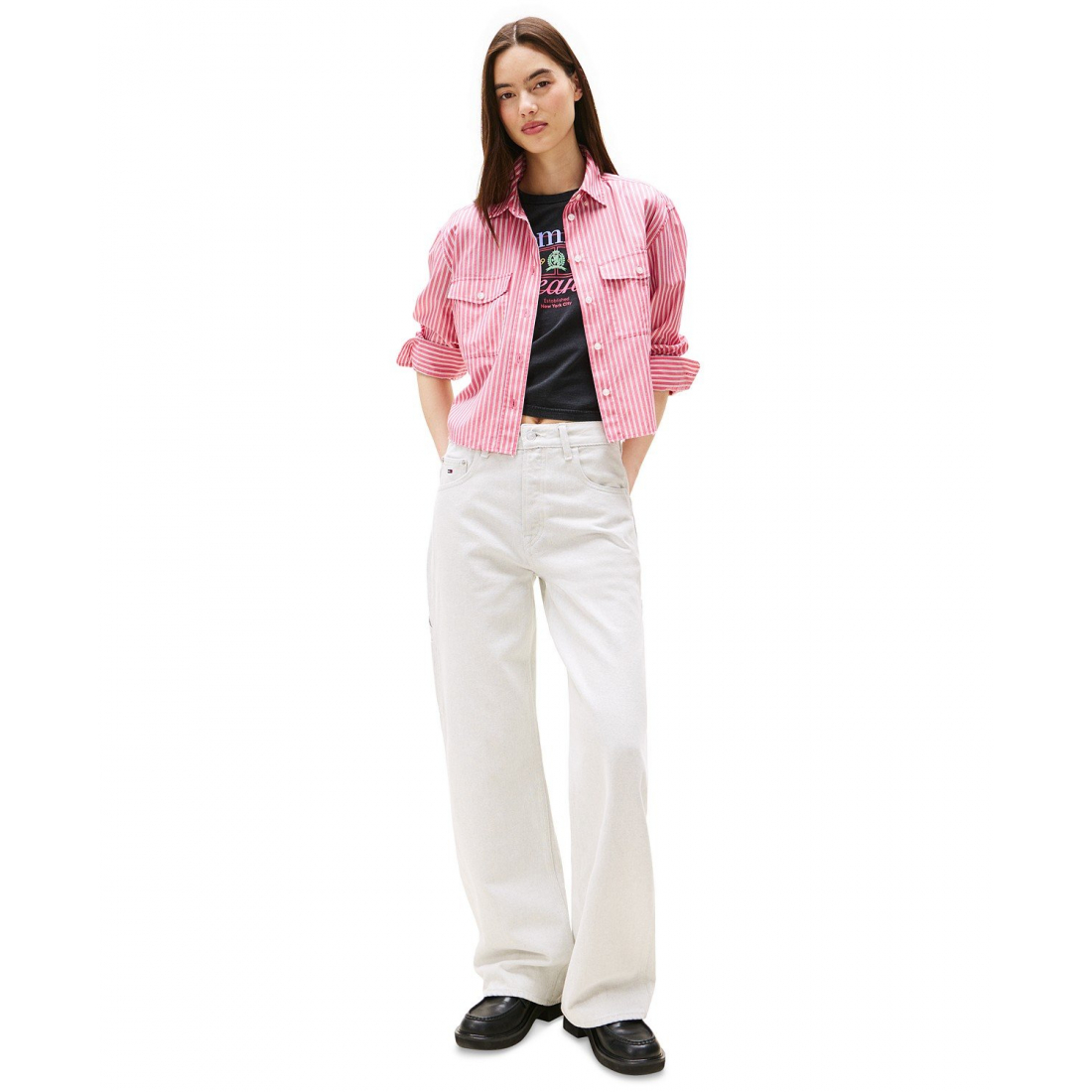 Women's 'Mia Mid-Rise Relaxed Straight-Leg Carpenter Jeans'