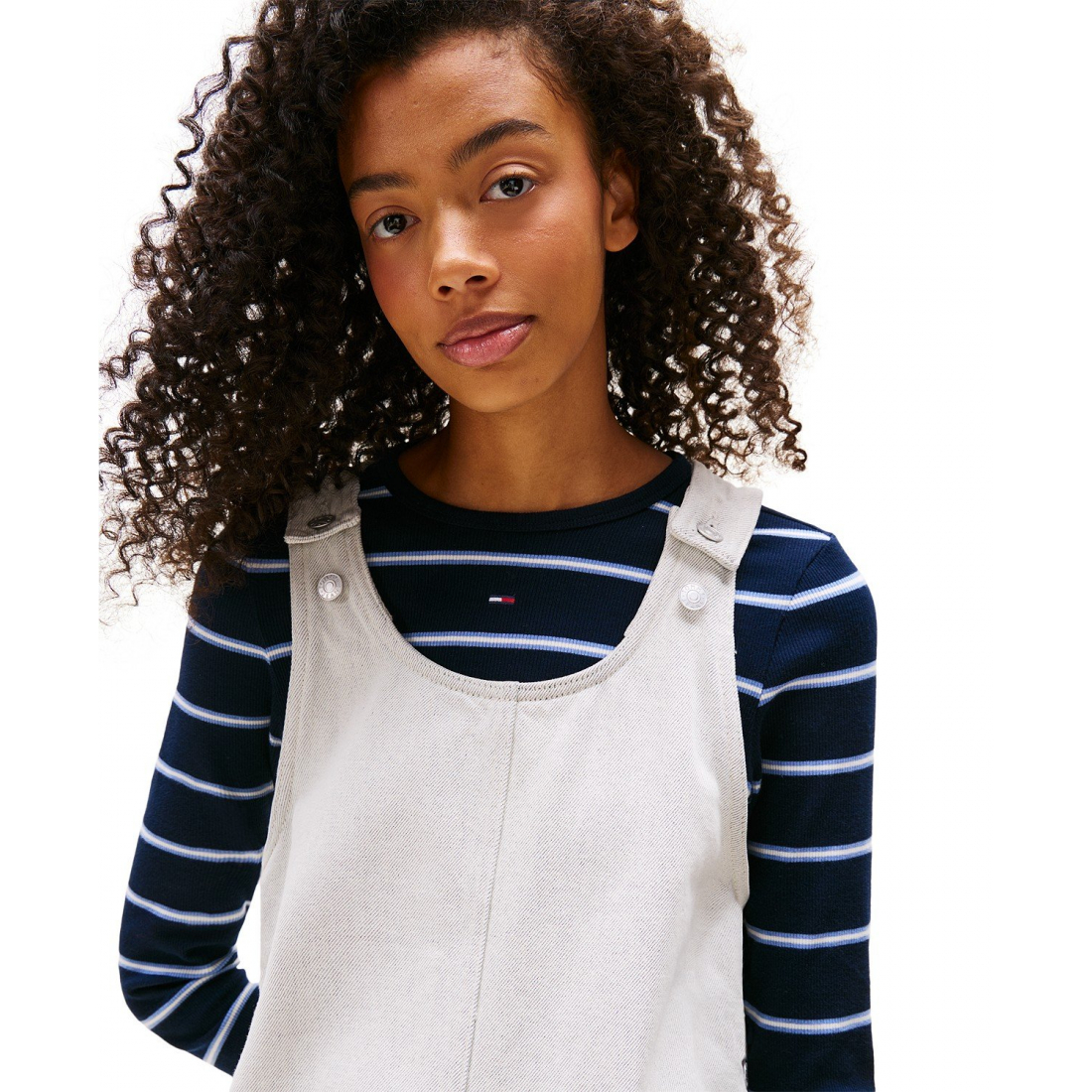 'Scoop-Neck Sleeveless Pinafore Dress' pour Femmes