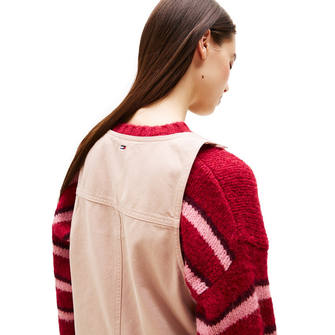 'Cotton Pinafore Sleeveless A-Line Dress' pour Femmes