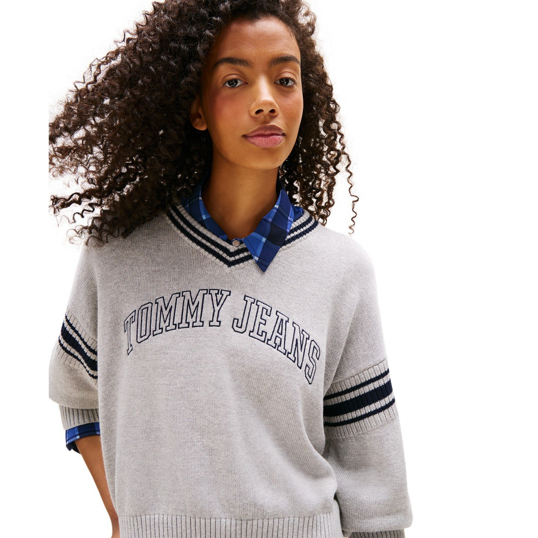 Women's 'Varsity V-Neck Cotton Sweater'