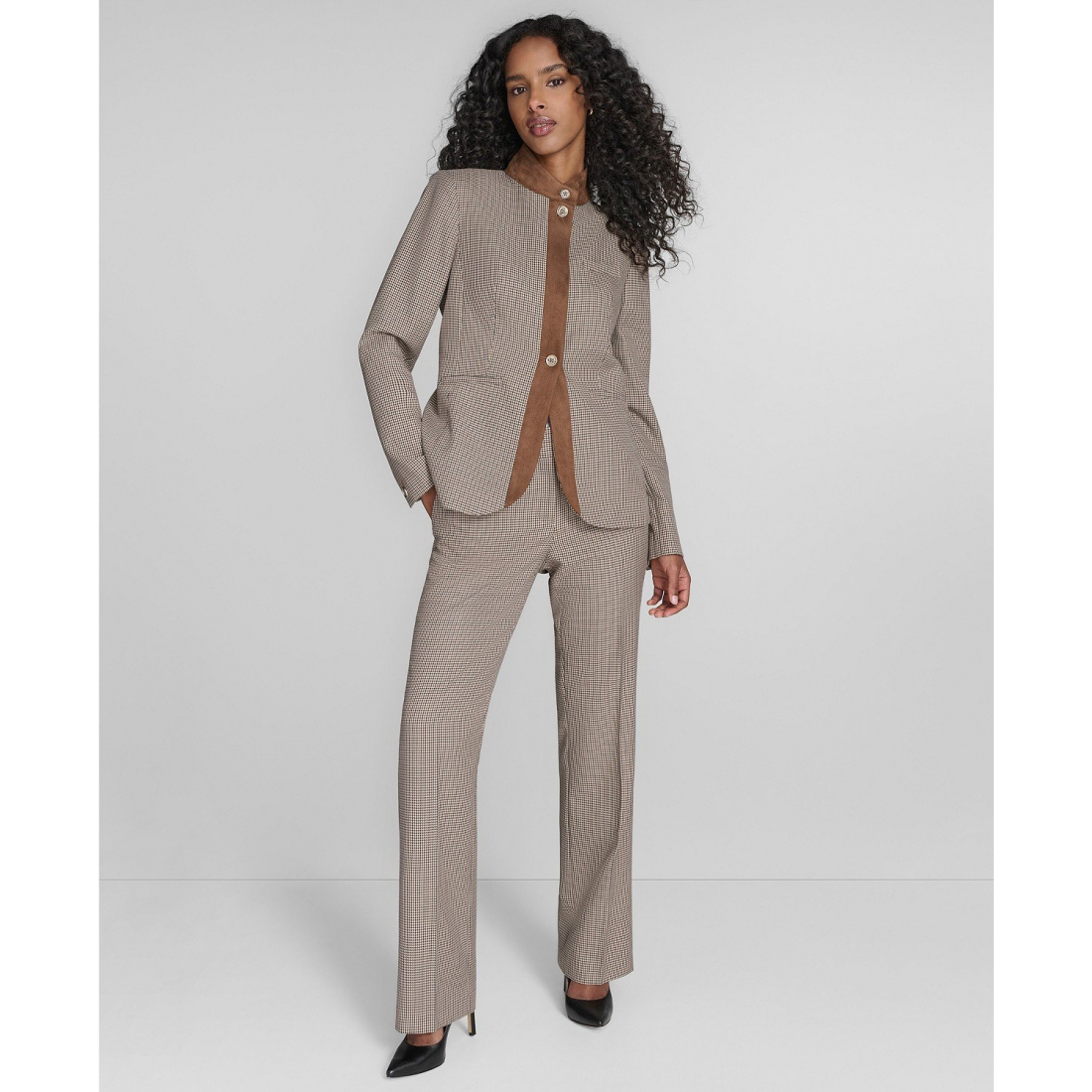 'Houndstooth Riding Jacket' pour Femmes