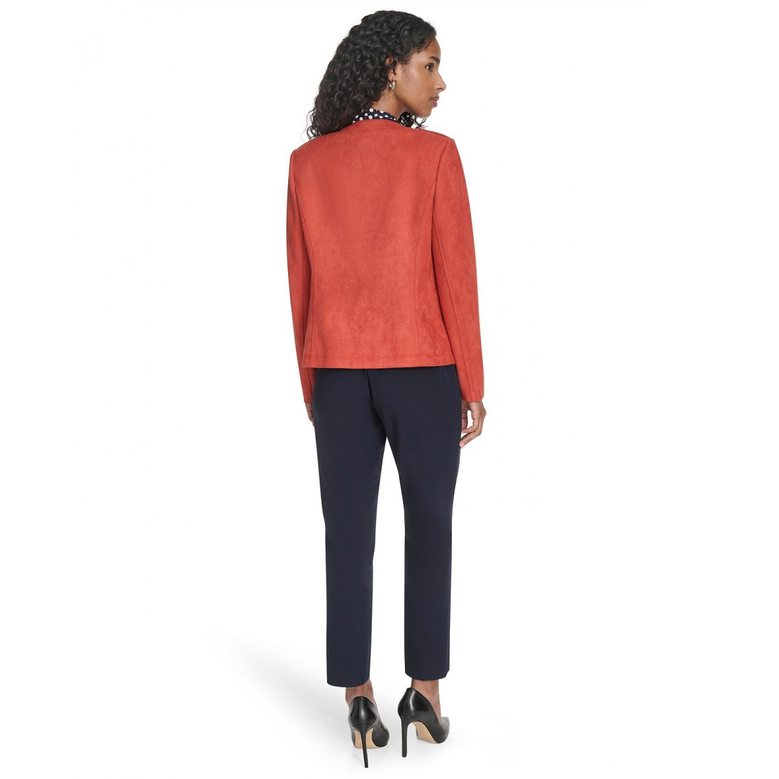 'Scuba Suede Long Sleeve Jacket' pour Femmes