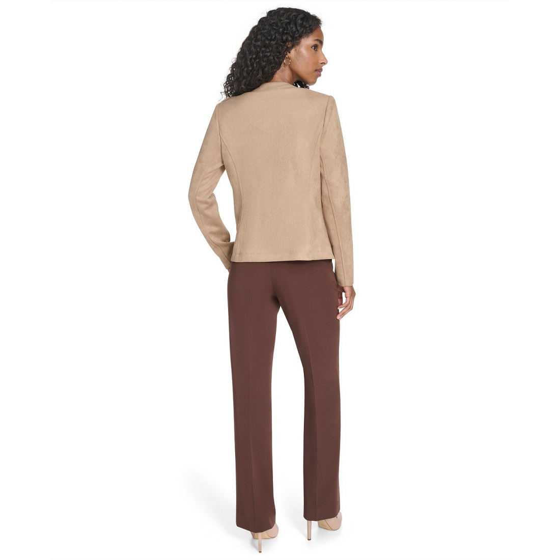 'Scuba Suede Long Sleeve Jacket' pour Femmes