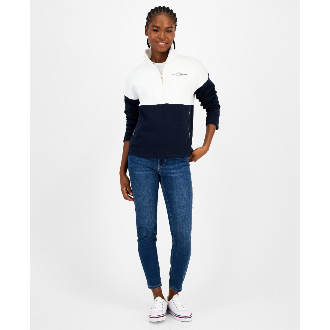 Women's 'Colorblock Quarter Zip Sweatshirt'