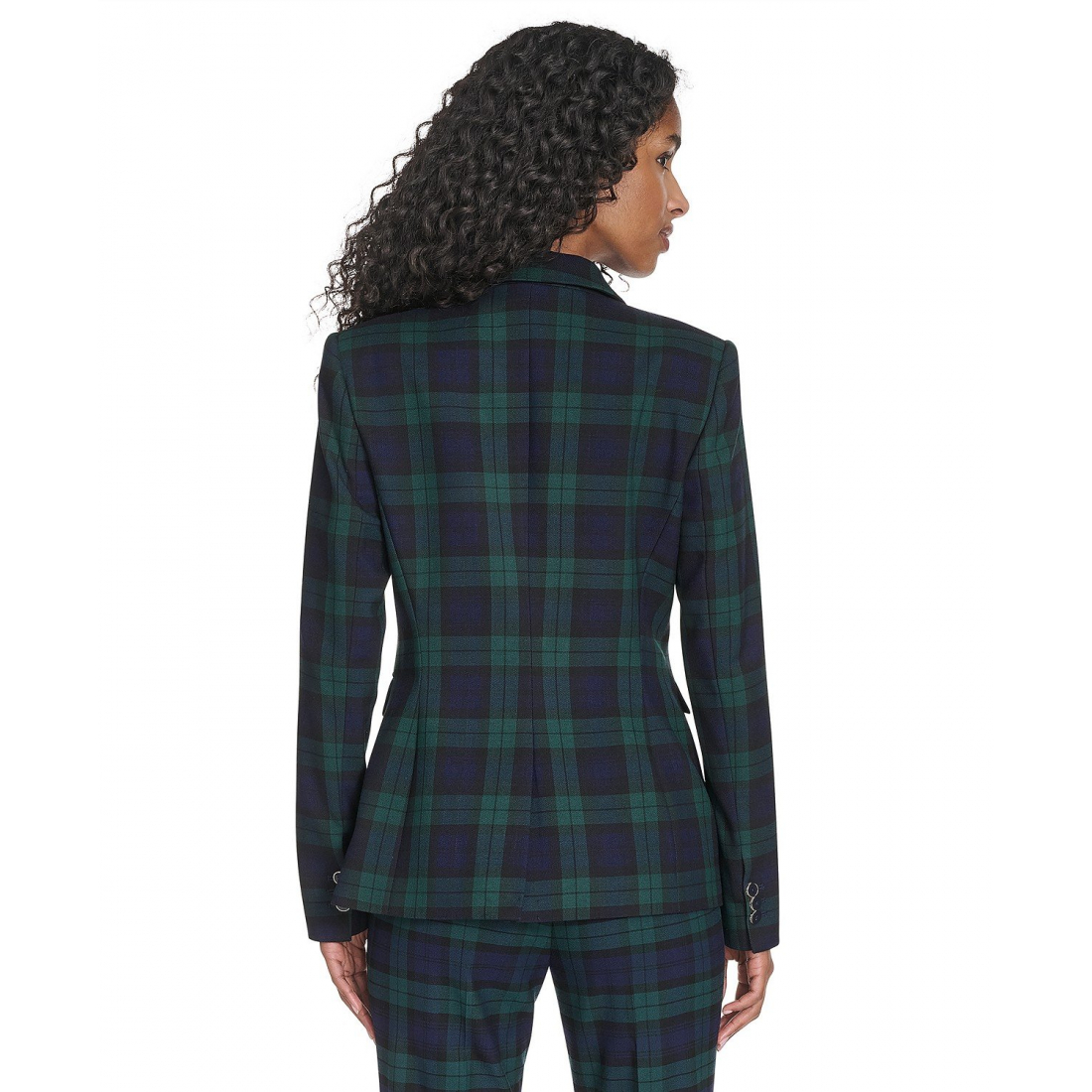 'Watch Plaid Slim Fit Blazer' pour Femmes