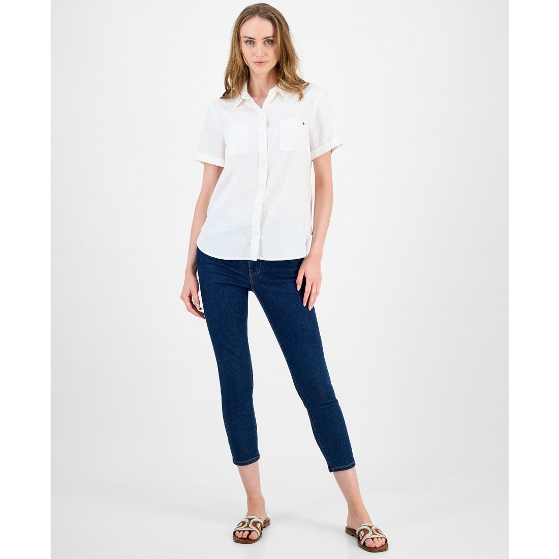 Women's 'Cuffed Short-Sleeve Camp Shirt'