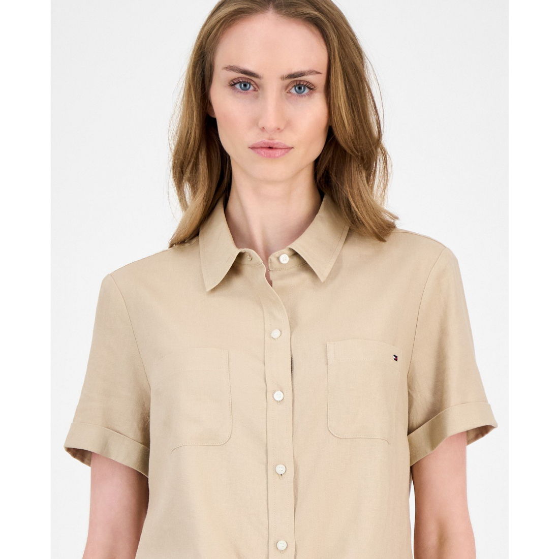 Women's 'Cuffed Short-Sleeve Camp Shirt'