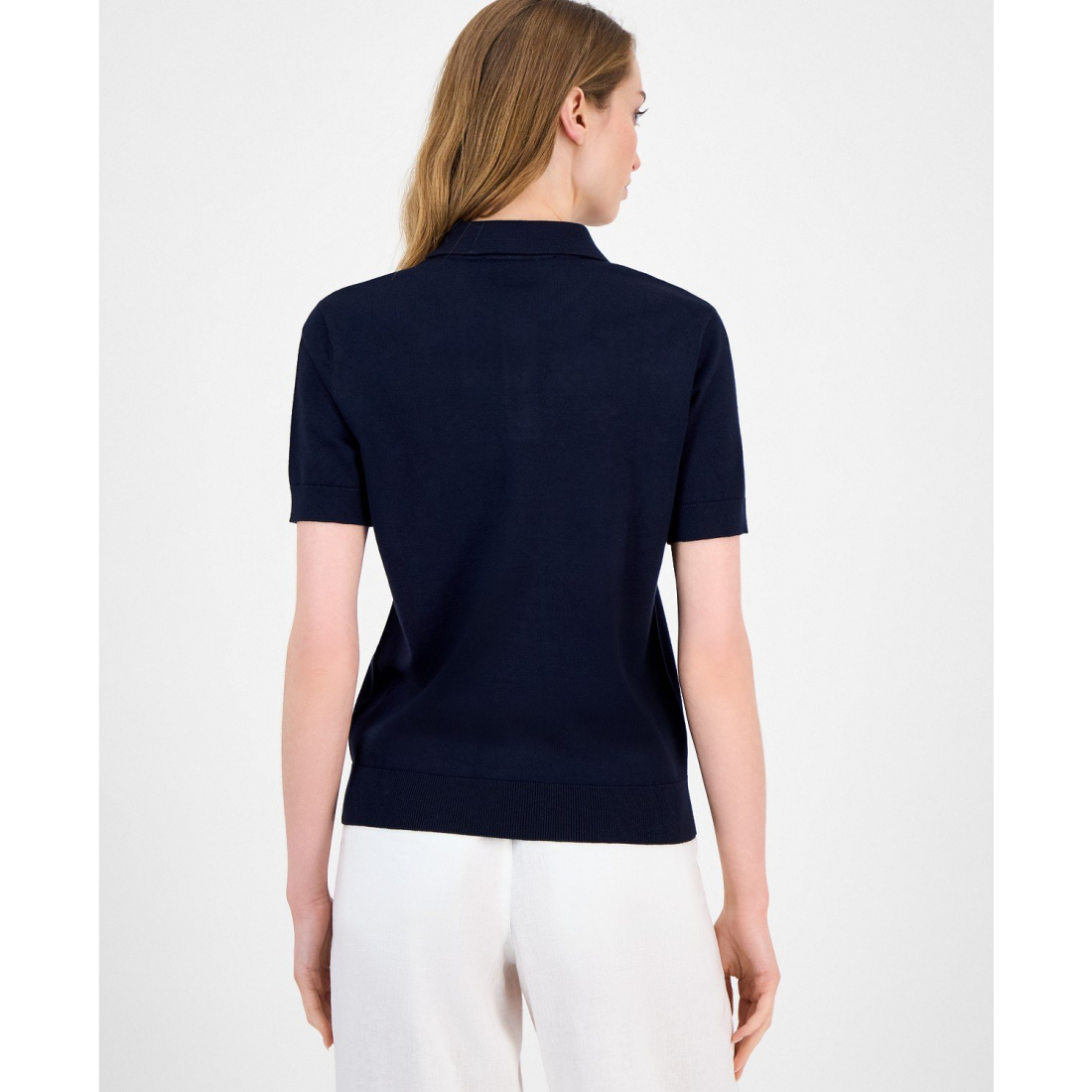 'Embellished Polo Sweater' pour Femmes