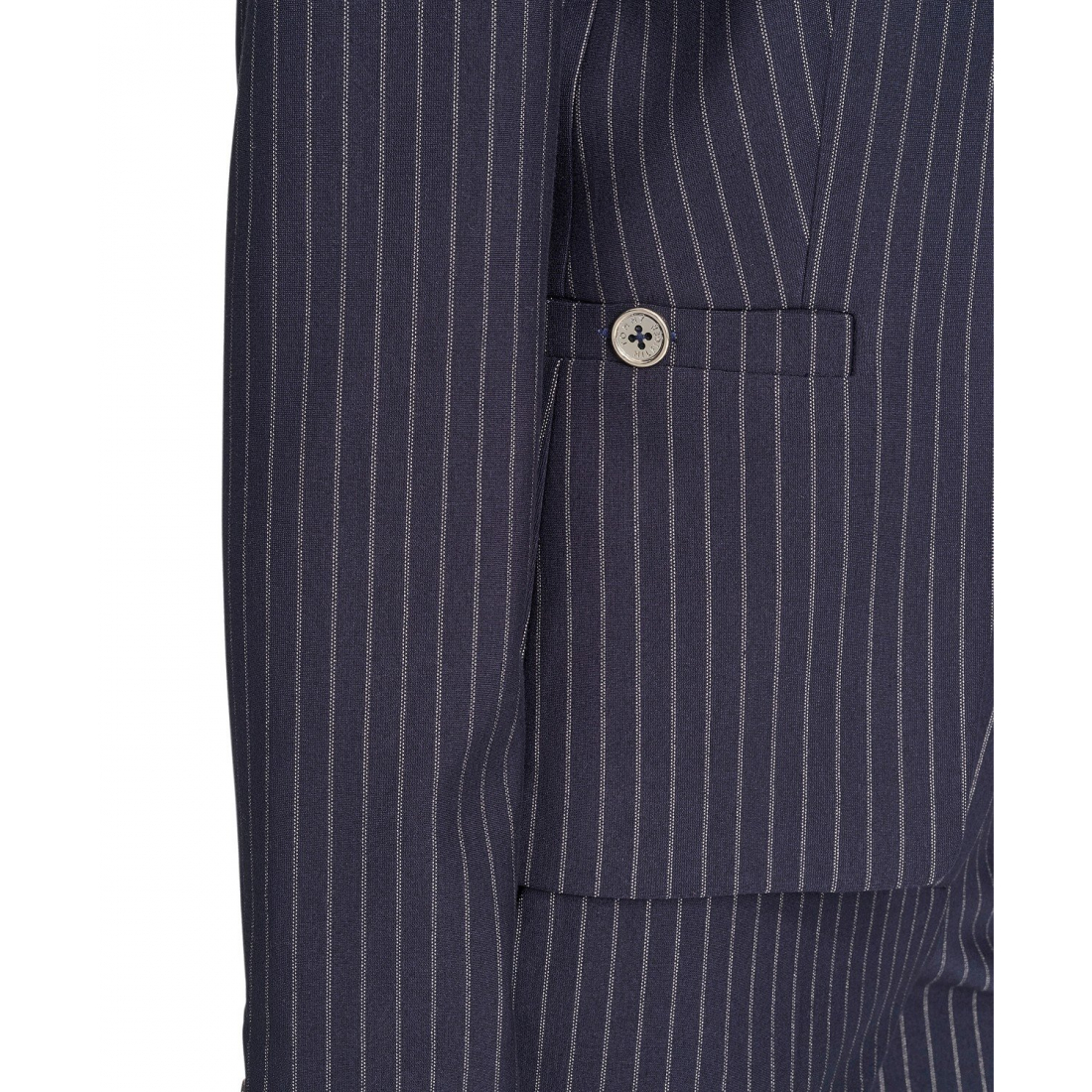 'Open Front Striped Blazer' pour Femmes