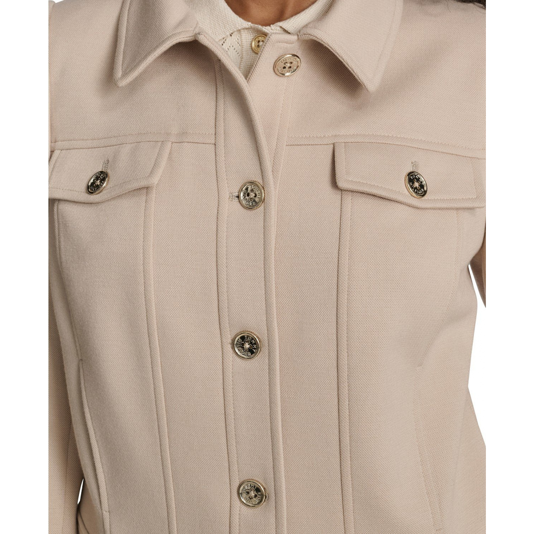 'Point Collar Trucker Jacket' für Damen